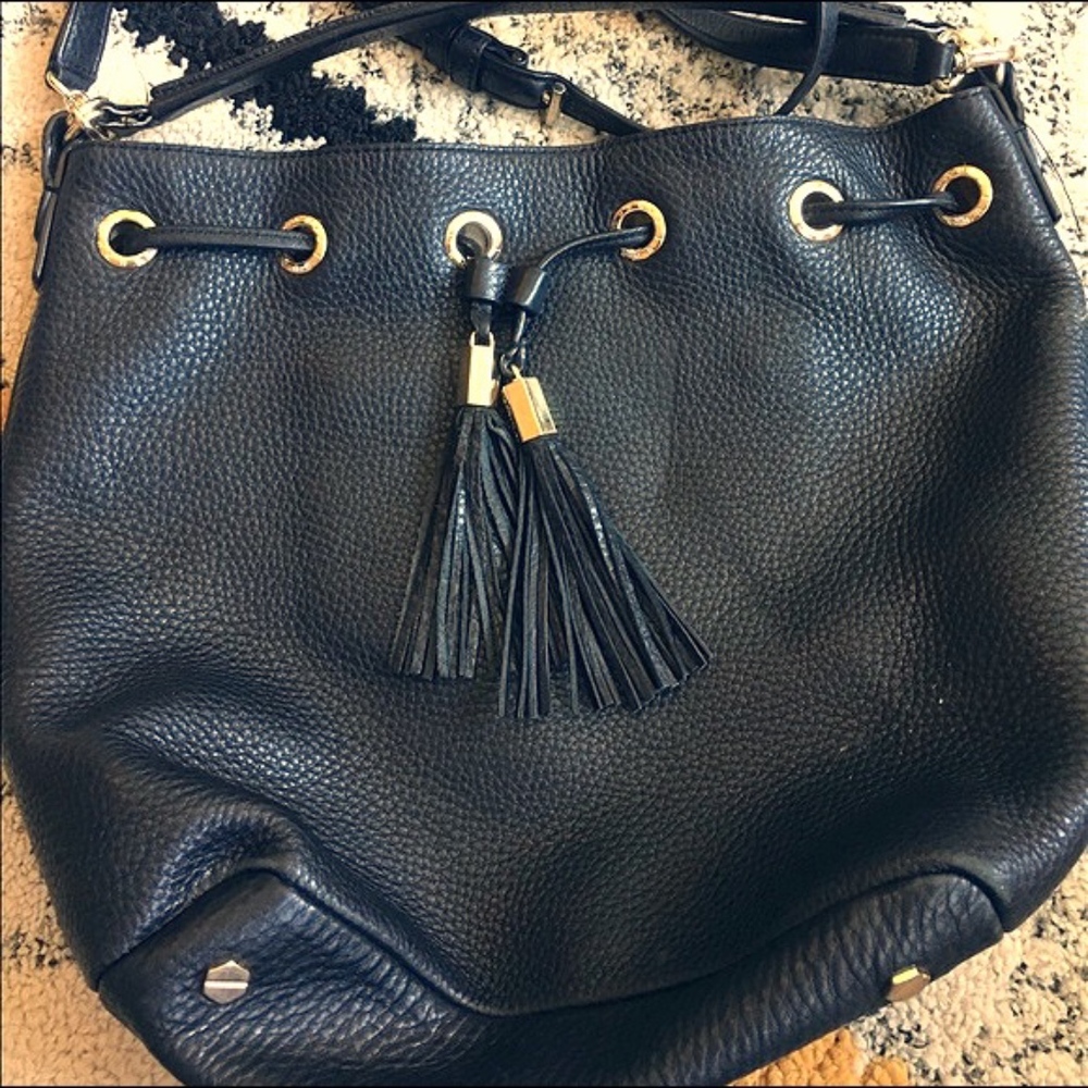 Henri Bendel Black Cinch Bag